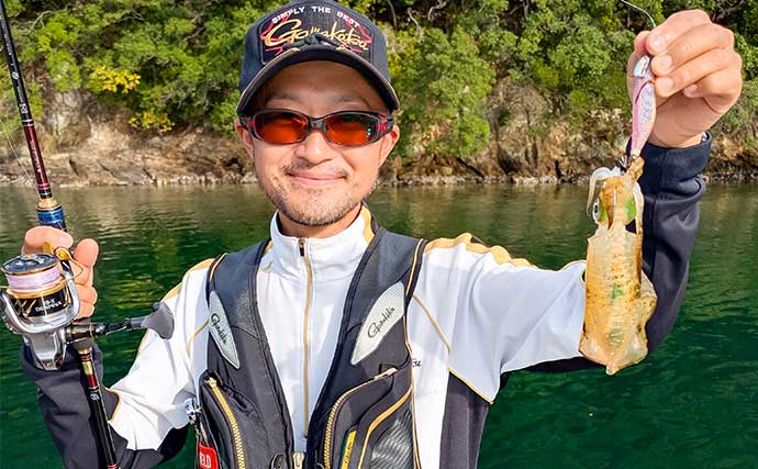 「青物猛攻を制す!」迫間浦の筏エギング懇親会でコウイカ520gを釣り上げて優勝【三重】