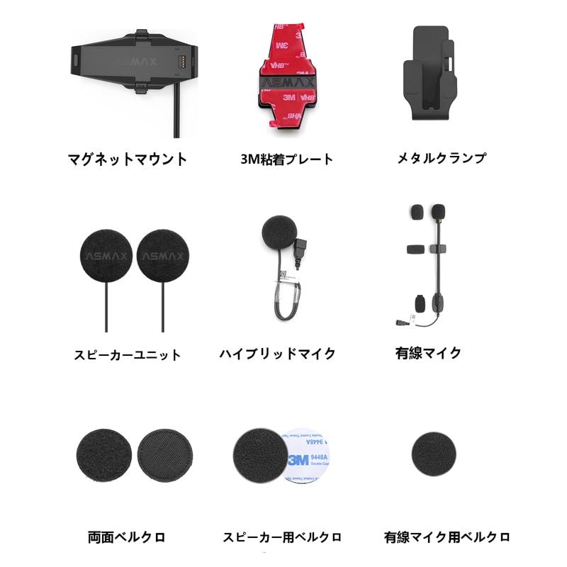 バイク用・次世代インカム「ASMAX(アズマックス)