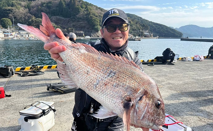 釣りエサメーカー主催のフカセ釣り大会で45cmクロ登場【大分】50名以上が参加し大盛況