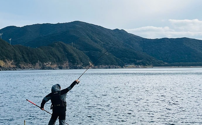 釣りエサメーカー主催のフカセ釣り大会で45cmクロ登場【大分】50名以上が参加し大盛況