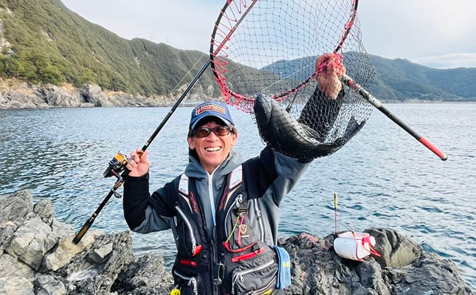 釣りエサメーカー主催のフカセ釣り大会で45cmクロ登場【大分】50名以上が参加し大盛況