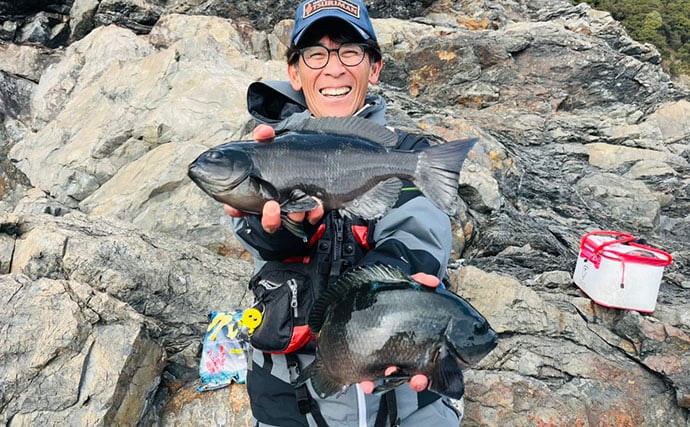 釣りエサメーカー主催のフカセ釣り大会で45cmクロ登場【大分】50名以上が参加し大盛況