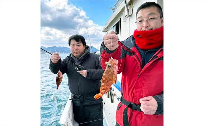 【沖釣り釣果速報】玄界灘の沖五目釣りで良型アオナヒット　根魚・高級魚そろって好土産（福岡）