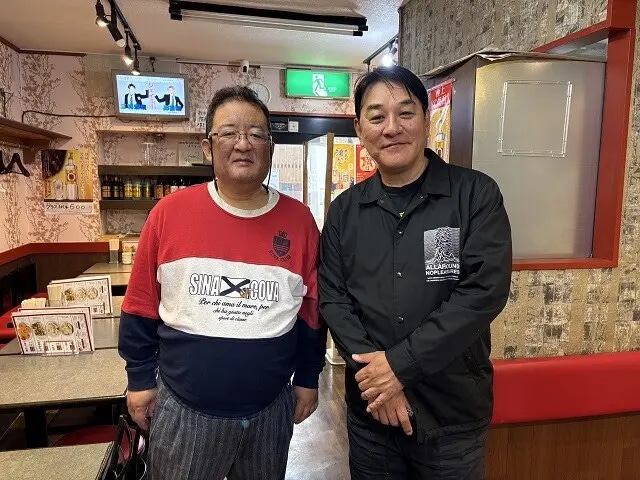 「うちの肉は全部ひき肉です」という社長の森部さんと