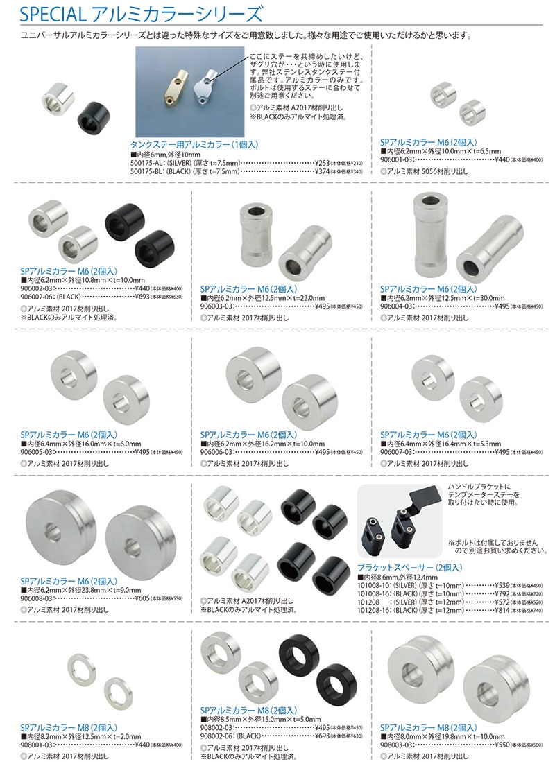 ポッシュフェイスから「バーエンドスペーサー&スペシャルカラー」発売! スロットル周りなどの微調整に 記事6