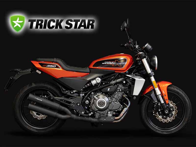 トリックスター初のハーレー用「X350 政府認証スリップオンマフラー」受注を開始! メイン