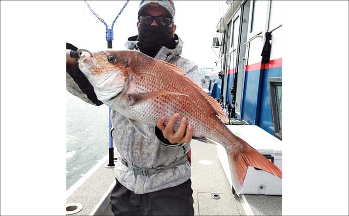 70cm級大型マダイが連発！乗っ込み本格化でタイラバ絶好調【ルアー釣果速報・愛知】