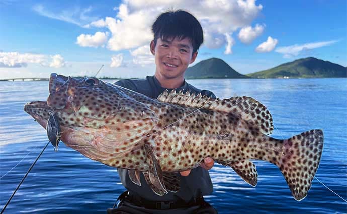 「200円以下で誰でも作れるルアー仕掛け」高級根魚が入れ食い!【沖縄・伊是名島】