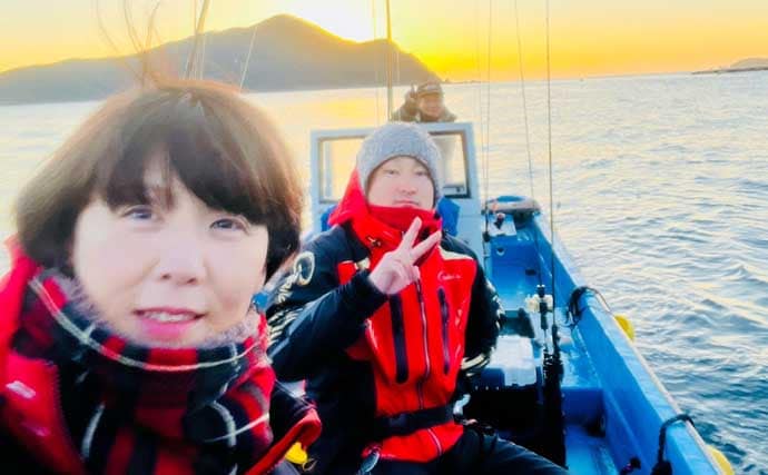 真冬のボート釣りでアオリイカとアカハタを好捕【大分】 刺身＆唐揚げに舌鼓！