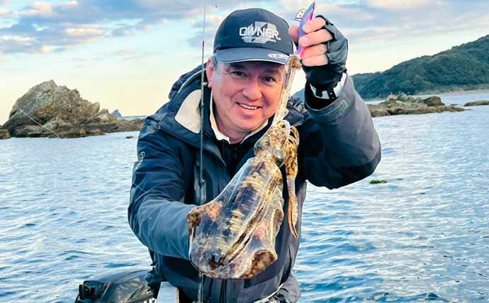 真冬のボート釣りでアオリイカとアカハタを好捕【大分】 刺身＆唐揚げに舌鼓！