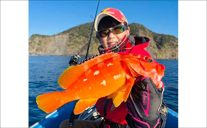 真冬のボート釣りでアオリイカとアカハタを好捕【大分】 刺身＆唐揚げに舌鼓！