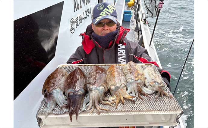 「コウイカの肉厚＆巨大化すすむ！」型も数も狙えるチャンス【船釣り釣果速報・愛知】