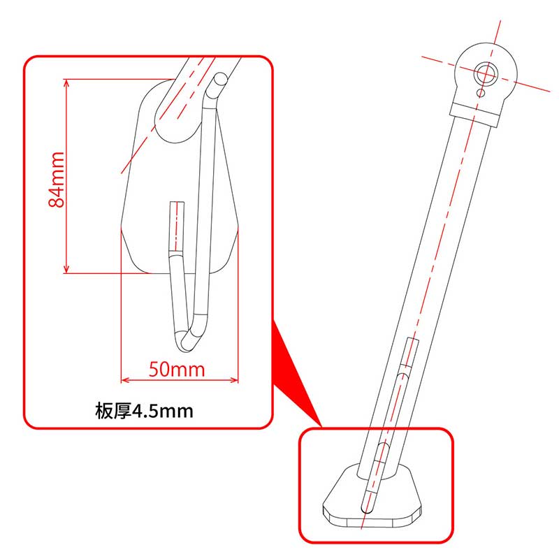 荷物を積んでも安定感UP！ CT125ハンターカブ用「DRC サイドスタンド+30mm ロング」がダートフリークから発売 記事5