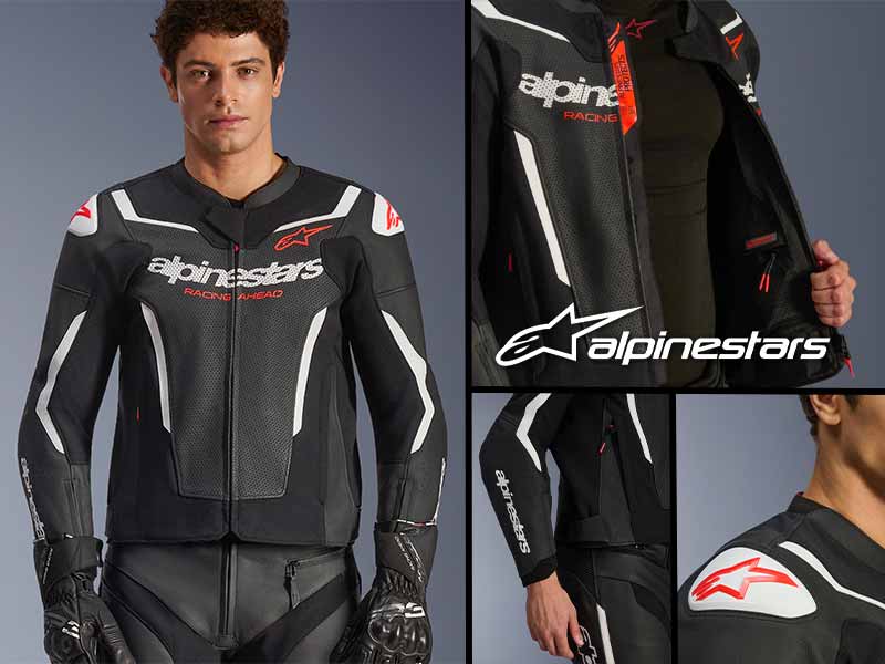 アルパインスターズのライディングジャケット「GP FORCE v2 LEATHER JACKET AIRFLOW」が岡田商事から9月下旬発売！ メイン