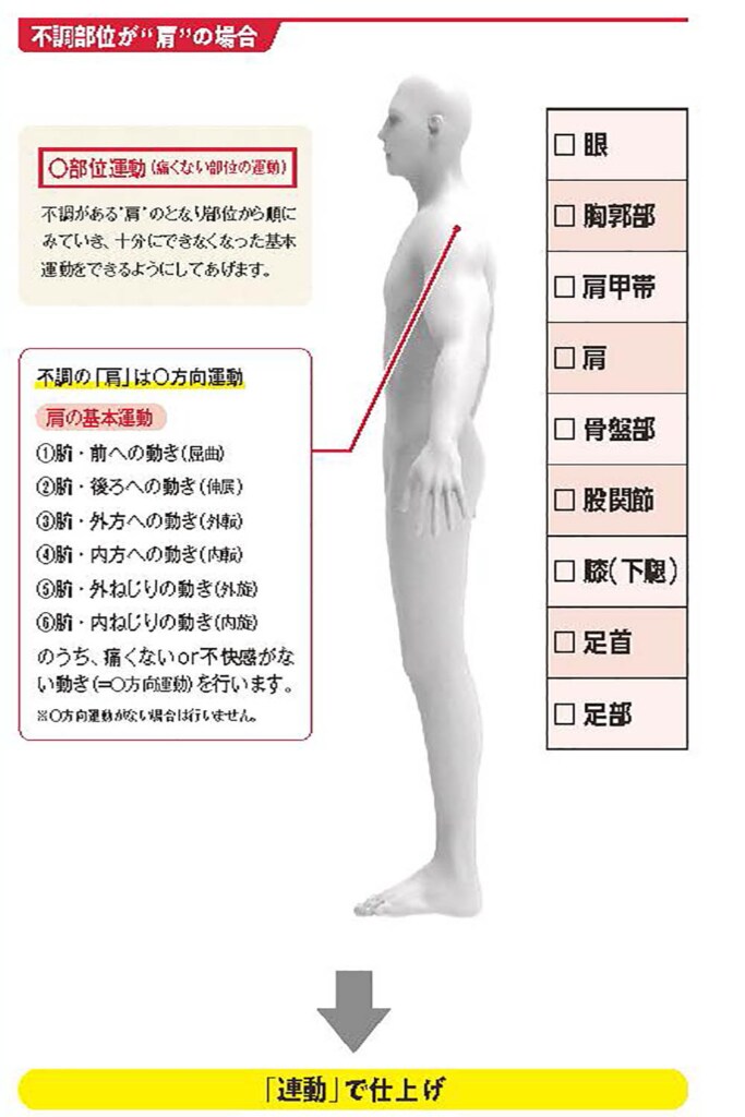 不調部位が肩の場合【スポーツ障害予防の教科書】