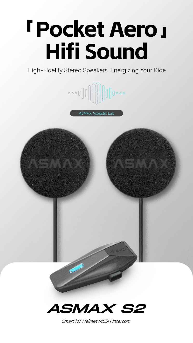 バイク用インカムブランド ASMAX のエントリーモデル「ASMAX S2」がカスタムジャパンから10/1発売！ 記事3