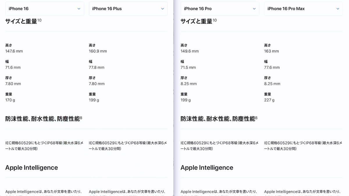 iPhone 16の機能はモデルごとに何がどう違う？9