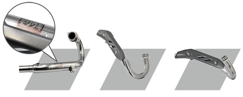 モリワキから CRF250L/Rally用「Slip-On Exhaust MX/B.R.S Front Pipe SUS/SHORT FENDER KIT」が登場! 記事6