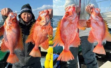 【沖釣り釣果速報】チカメキントキやアカイサキ好調!玄界灘の沖五目で冬の多彩釣果(福岡)