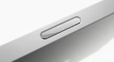 電源ボタン内蔵Touch IDのイメージ図。iPadでの搭載例を参考にしたもの