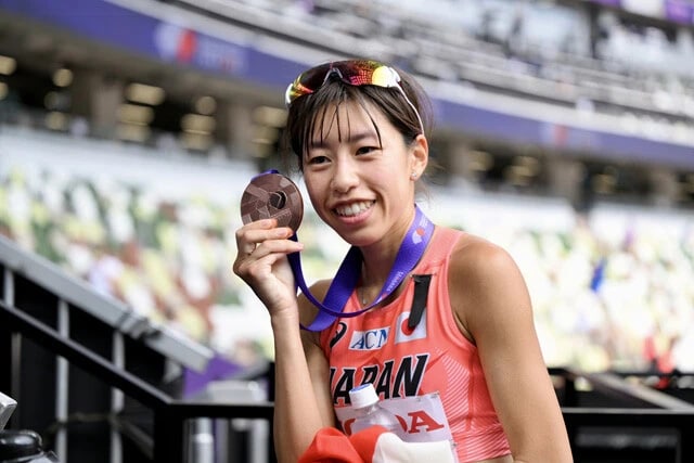 日本勢のメダルは、競歩の藤井菜々子（写真）と勝木隼人の銅メダル2つ。入賞選手は多かったが、結果をどうとらえるか