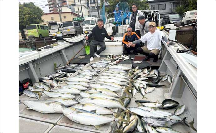 【沖釣り釣果速報】ヒラマサ7kg頭に船中60尾超！玄界灘の落とし込み釣りが最盛期（福岡）