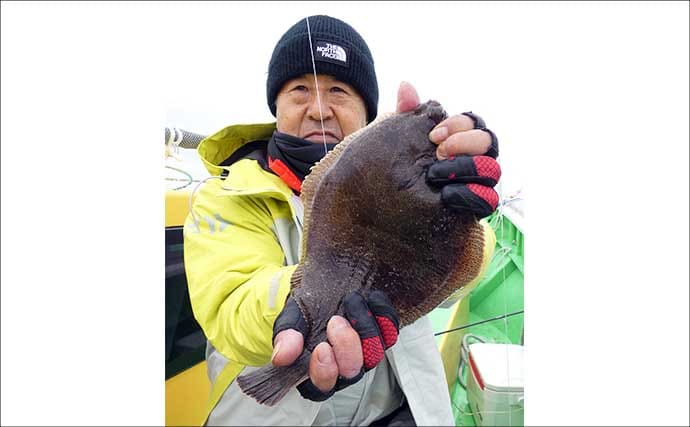 東京湾の船カレイ釣りでトップ4尾【荒川屋】1日通してアタリあり