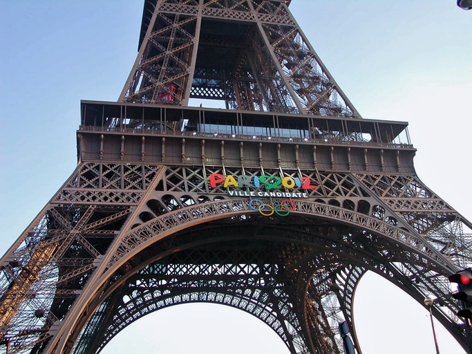 Paris - Detail of the Eiffel Tower