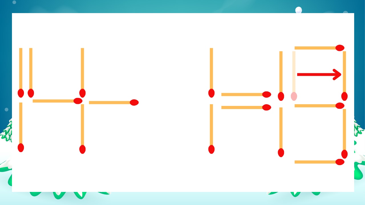【マッチ棒クイズ】1本だけ動かして正しい式に：14-1=15？の正解画像