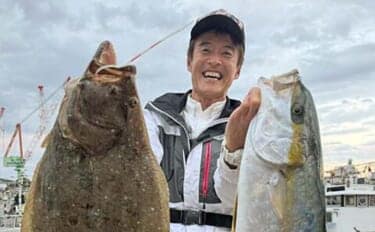 糸島半島沖の泳がせ釣りで70cm級ヤズ手中【福岡・幸風】良型ヒラメ&アコウもヒット