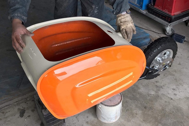 富山県のバイクトレーラーメーカー、ミトラで特製トレーラーを製作