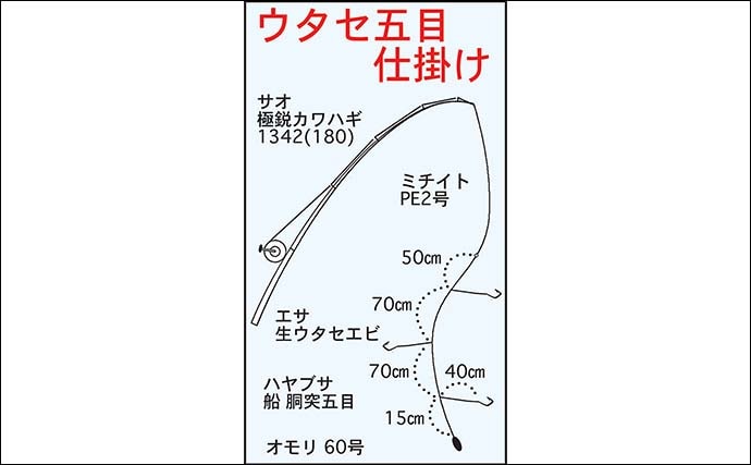 「春の風物詩！」ウタセ五目釣りでカサゴが連発【愛知・忠栄丸】