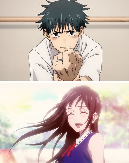 『劇場版 呪術廻戦 0』では幼い乙骨(上)と里香(下)が出会い、純愛をテーマに描かれた