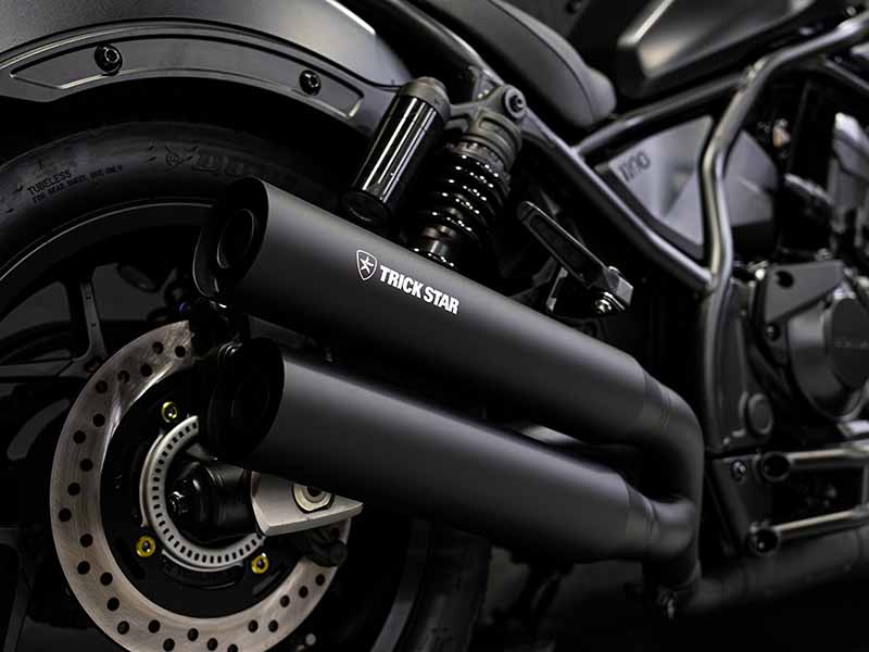 トリックスターが Rebel1100/S(21-24/25) 用「政府認証スリップオンマフラー」の受注を開始! 記事3