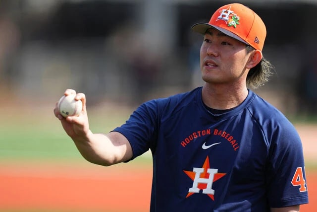 今季からアストロズに入団した今井達也。「千賀の1年目に近い数字を期待」（お股ニキ氏）