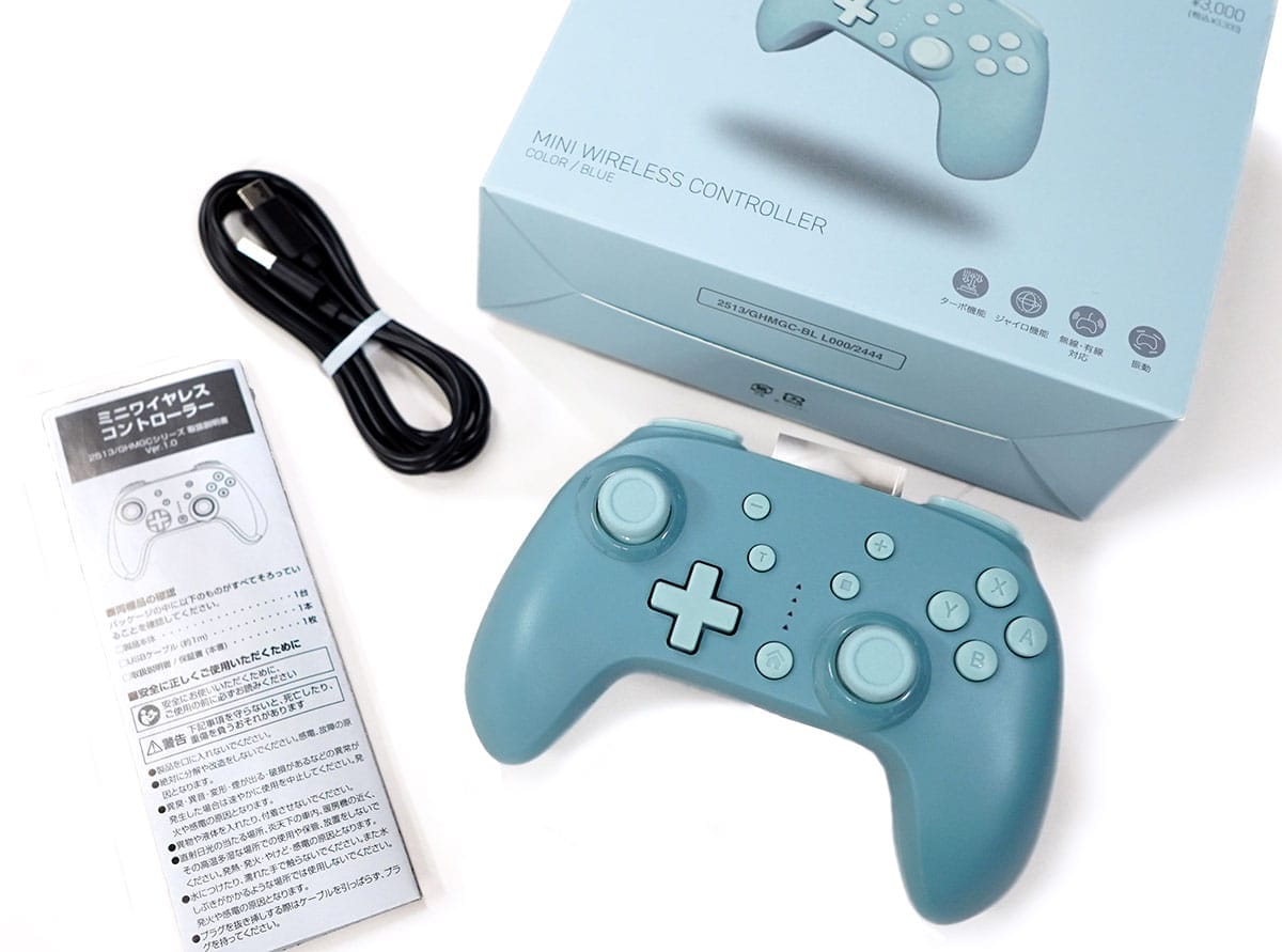 Switch 2で使えた!3COINSの3,300円ミニコントローラーが「安いのに神コスパ」すぎ!の画像4