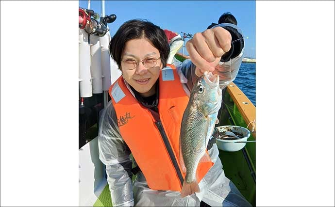 東京湾の半日LTアジ釣りでトップ26尾【進丸】ゲストにイシモチにクロダイが顔出し