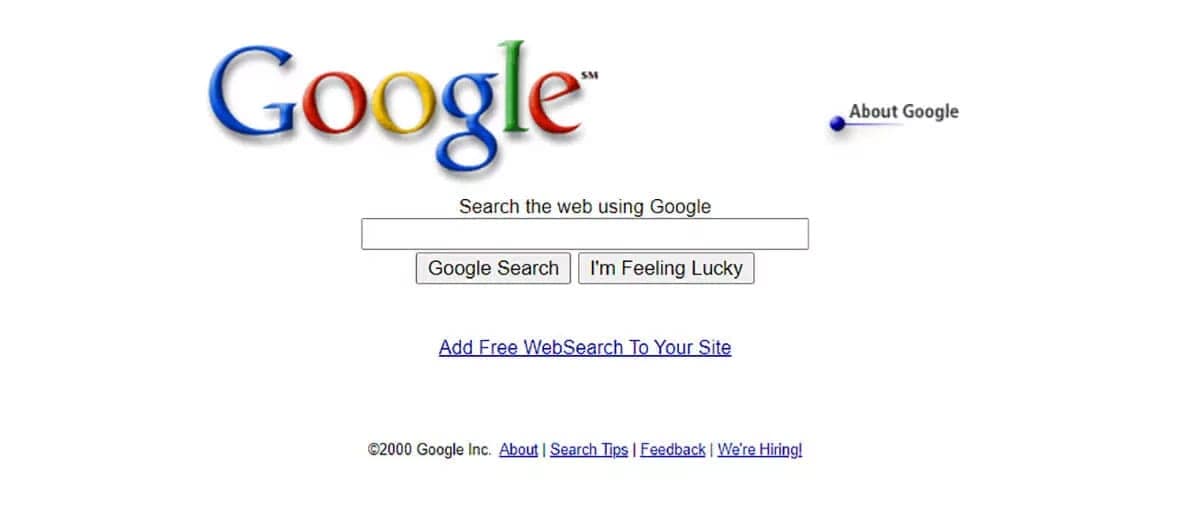 Google:2000年に日本語による検索サービスを開始1