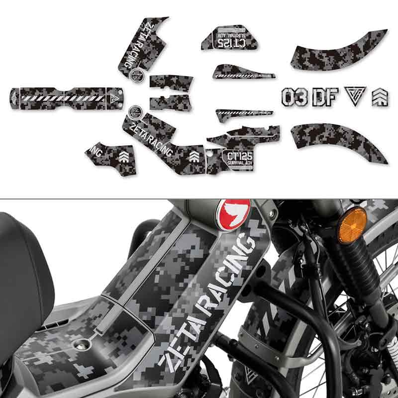デジカモ柄でイメージチェンジ！ CT125ハンターカブ用「グラフィックキット」がダートフリークから登場 記事3