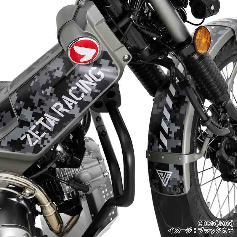 デジカモ柄でイメージチェンジ！ CT125ハンターカブ用「グラフィックキット」がダートフリークから登場 記事8