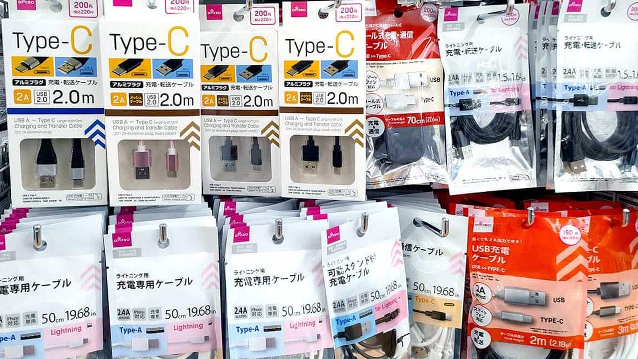 ダイソーやセリアなどでスマホの充電用USBケーブルを購入するときはどこを見ればいい?の画像1