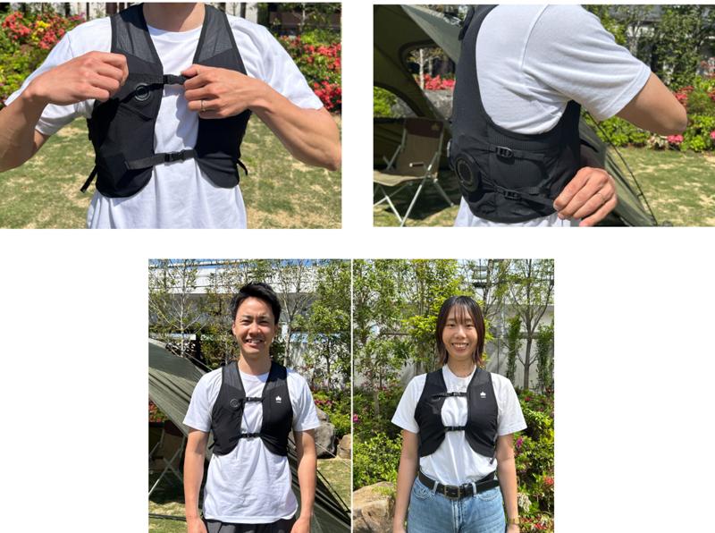 環境温度から-22℃の高性能!電源ON即COOLな冷却ベスト「LOGOS