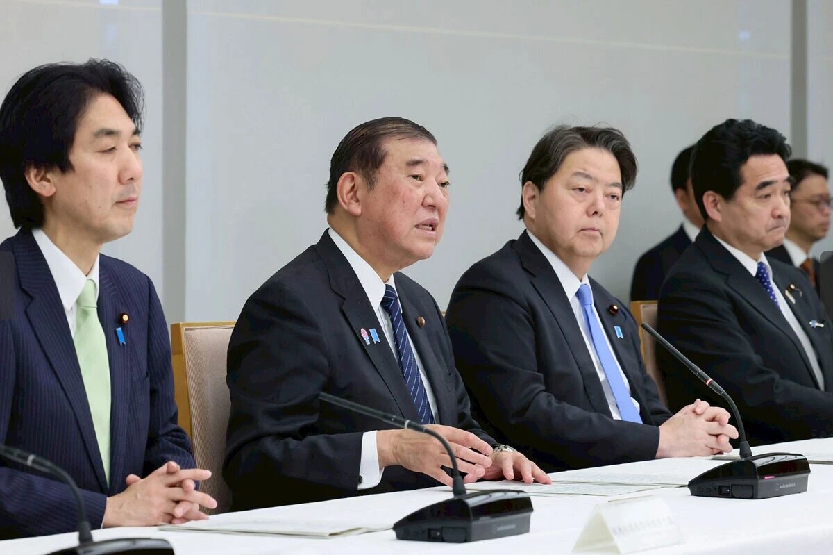 今年4月の犯罪対策閣僚会議で取りまとめを行う石破総理