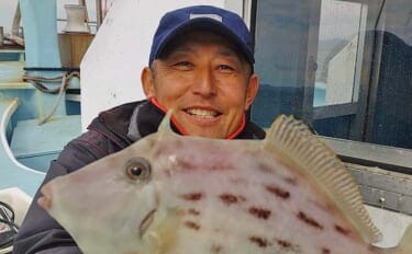 「集魚板が炸裂！」南知多沖のカワハギ釣りで27cm頭に肝パンが連発【愛知・石川丸】