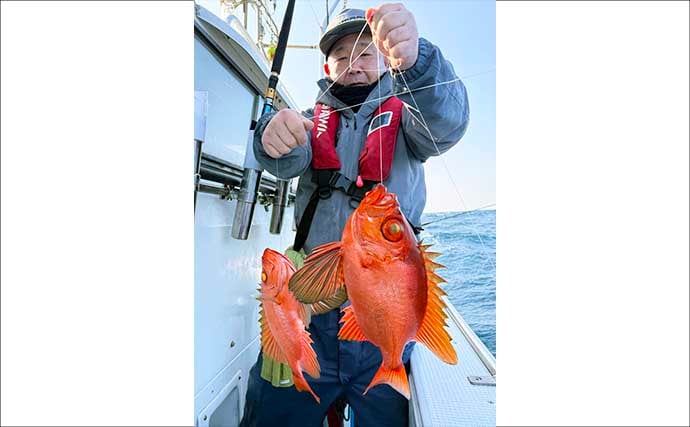 赤い美味魚『チカメキントキ』が良型主体に連発！【船釣り釣果速報・福岡】