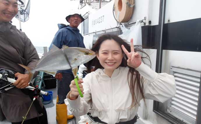 【沖釣り釣果速報】御前崎沖の落とし込み釣りで6kg超マハタが堂々浮上!(愛知・静岡)