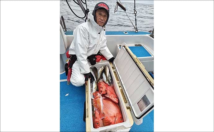 沖五目釣りで美味魚続々！良型アマダイにレンコダイにタカバ【船釣り釣果速報・福岡】