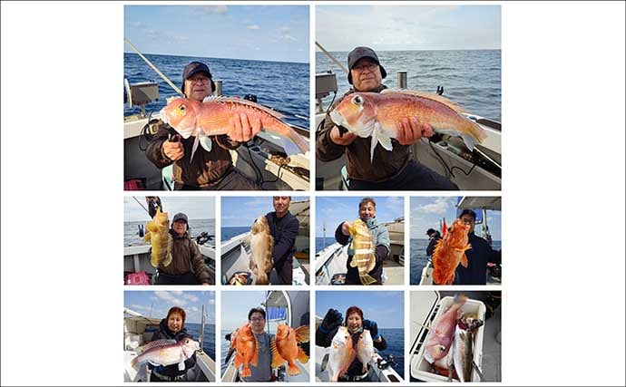 沖五目釣りで美味魚続々！良型アマダイにレンコダイにタカバ【船釣り釣果速報・福岡】