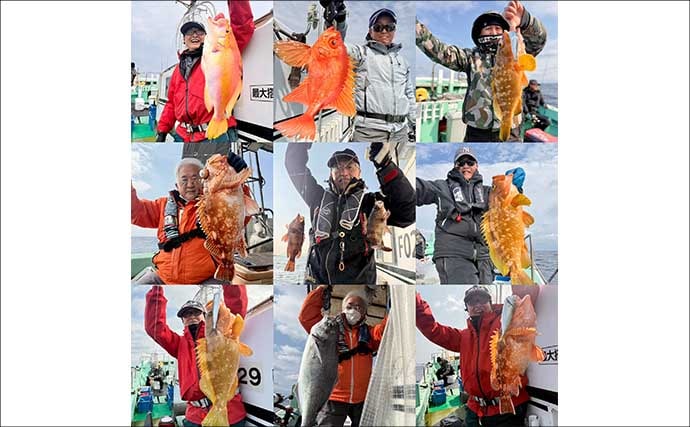 沖五目釣りで美味魚続々！良型アマダイにレンコダイにタカバ【船釣り釣果速報・福岡】