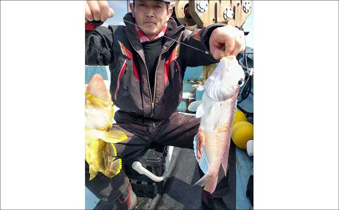 沖五目釣りで美味魚続々！良型アマダイにレンコダイにタカバ【船釣り釣果速報・福岡】